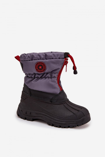 Schneestiefel für Kinder Zum Schloss Big Star SS374031 grau-schZuarze Farbe