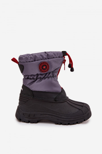 Schneestiefel für Kinder Zum Schloss Big Star SS374031 grau-schZuarze Farbe 2
