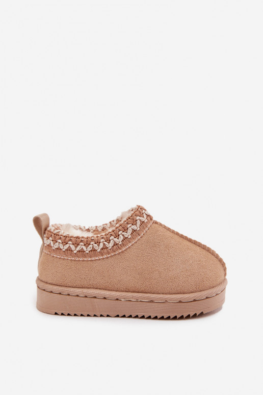 Schneestiefel Stiefel Kindisch mit einer Plattform sich Zuarm laufen mit Fell innen Beige Vilabria Schneestiefel Stiefel Kindisch mit einer Plattform sich Zuarm laufen mit Fell innen Beige Vilabria