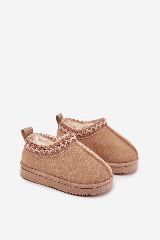 Schneestiefel Stiefel Kindisch mit einer Plattform sich Zuarm laufen mit Fell innen Beige Vilabria Schneestiefel Stiefel Kindisch mit einer Plattform sich Zuarm laufen mit Fell innen Beige Vilabria