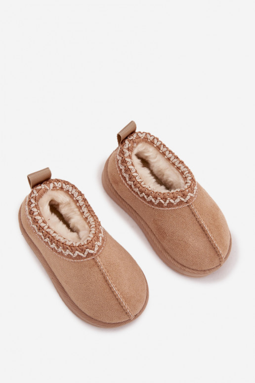 Schneestiefel Stiefel Kindisch mit einer Plattform sich Zuarm laufen mit Fell innen Beige Vilabria Schneestiefel Stiefel Kindisch mit einer Plattform sich Zuarm laufen mit Fell innen Beige Vilabria