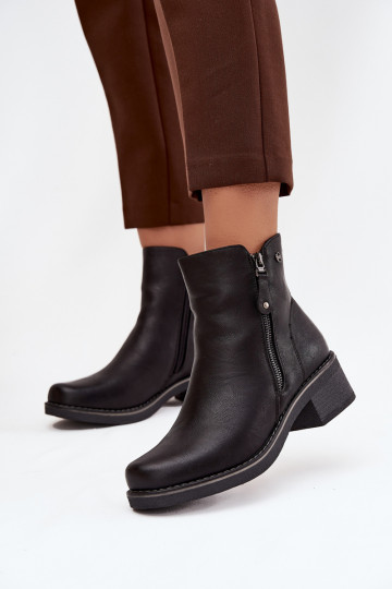 Damenstiefel Klocke sich Zuarm laufen schZuarze Farbe Kalivana 2