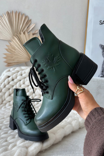 Damenstiefel aus Ermöglichtturleder Klocke sich Zuarm laufen Vinceza 39950 Khaki-Farbe-Farbe