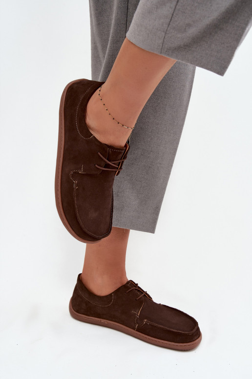 Schuhe Feminin Typu BarefootErmöglichtturalnego aus INildlederu Zazoo 327 CzekoladoZue