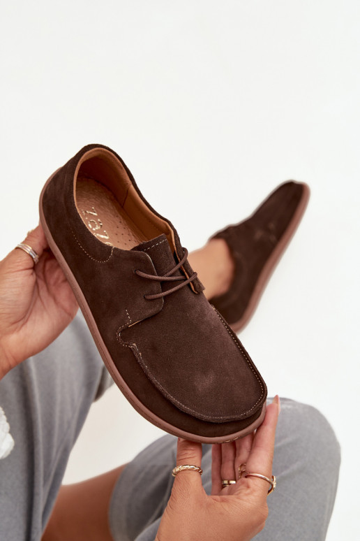 Schuhe Feminin Typu BarefootErmöglichtturalnego aus INildlederu Zazoo 327 CzekoladoZue