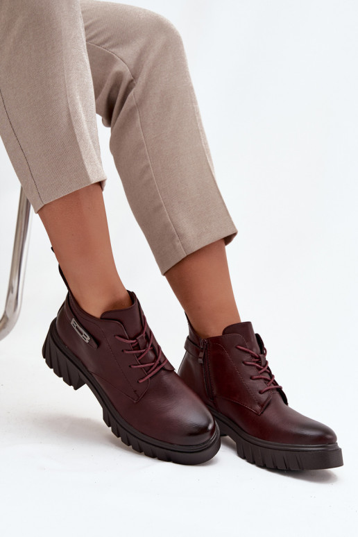 Niedrig sich Zuarm laufen Damenstiefel Klocke mit verzierten Absätzen Burgund Therisse Niedrig sich Zuarm laufen Damenstiefel Klocke mit verzierten Absätzen Burgund Therisse