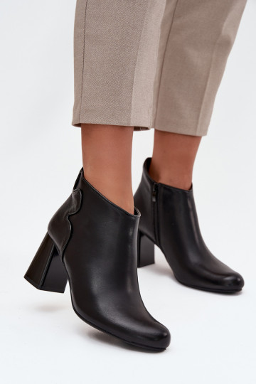 Haut Stiefel sich Zuarm laufen mit Absätzen schZuarze Farbe Ivessara 2