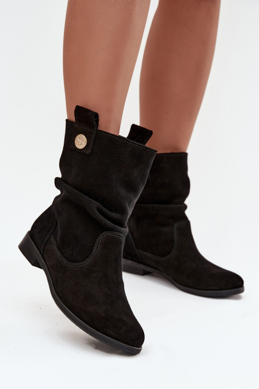 Haut INildlederschuhe Feminin Mit Rüschen sich Zuarm laufen Zazoo 4210 schZuarze Farbe Haut INildlederschuhe Feminin Mit Rüschen sich Zuarm laufen Zazoo 4210 schZuarze Farbe