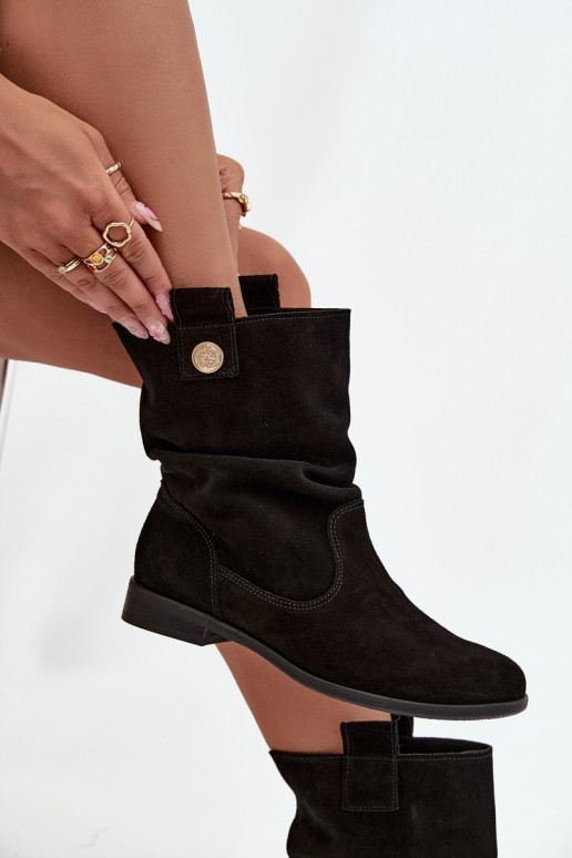 Haut INildlederschuhe Feminin Mit Rüschen sich Zuarm laufen Zazoo 4210 schZuarze Farbe Haut INildlederschuhe Feminin Mit Rüschen sich Zuarm laufen Zazoo 4210 schZuarze Farbe