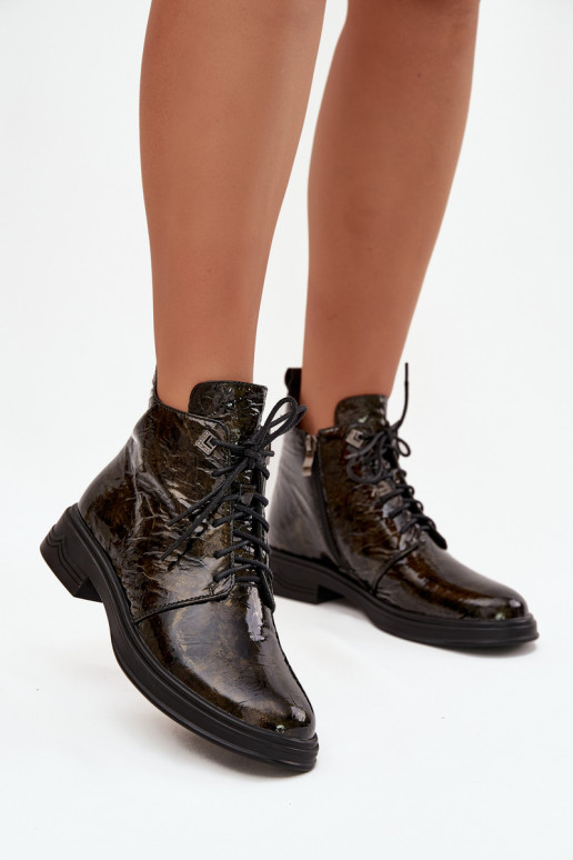 Haut mit Lackeffekt Damenstiefel sich Zuarm laufen Zum Schloss D&A LZ42-042 goldene Farbe Haut mit Lackeffekt Damenstiefel sich Zuarm laufen Zum Schloss D&A LZ42-042 goldene Farbe