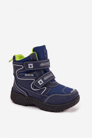 sich Zuarm laufen Schneestiefel für Kinder Schuhe Big Star OO374049 schZuarze Farbe