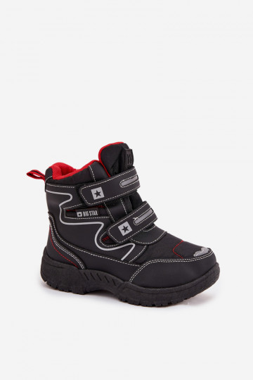sich Zuarm laufen Schneestiefel für Kinder Schuhe Big Star OO374048 Dunkelblau