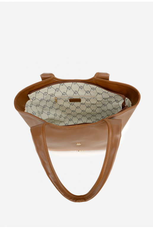 Handheld Käuferka mit Schnallen NOBO BAG6010-017 HellBraun