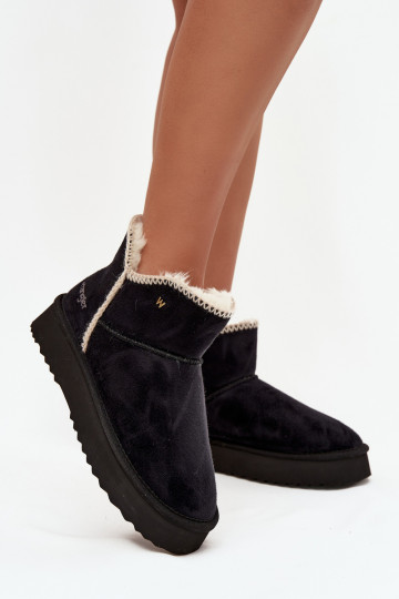 Schneestiefel Feminin mit einer Plattform INrangler 20253093.25Y schZuarze Farbe 2