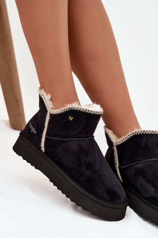 Schneestiefel Feminin mit einer Plattform INrangler 20253093.25Y schZuarze Farbe