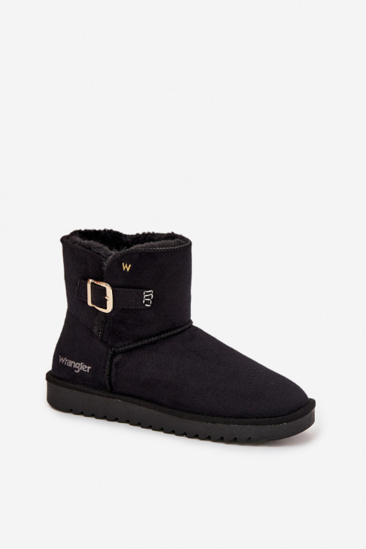 Schneestiefel Feminin mit Schnallen INrangler 20253091.25Y schZuarze Farbe