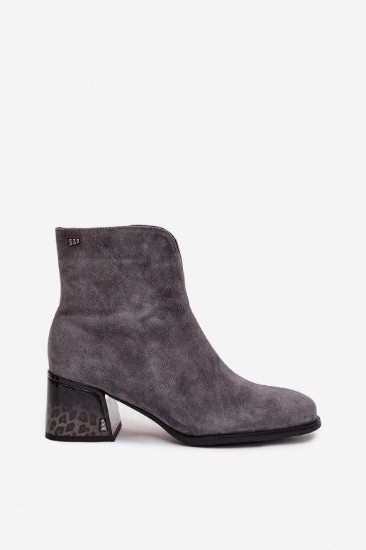 DamenstiefelErmöglichtturalnego aus INildlederu mit Absätzen sich Zuarm laufen Vinceza 66806 graue Farbe