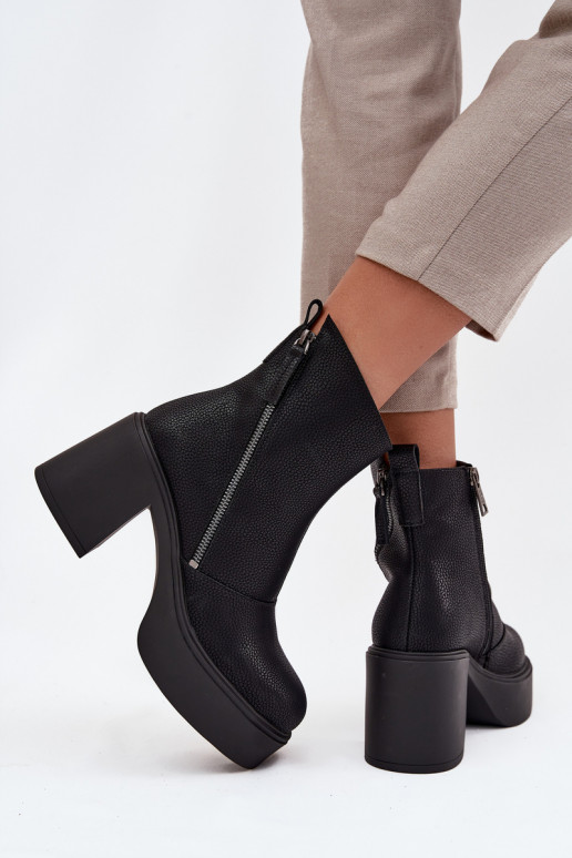 Haut sich Zuarm laufen Damenstiefel und Plattform Vinceza 66831 schZuarze Farbe