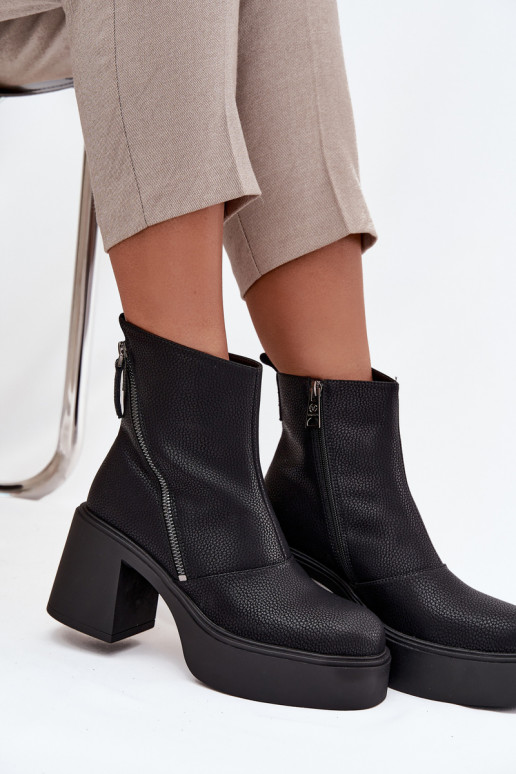 Haut sich Zuarm laufen Damenstiefel und Plattform Vinceza 66831 schZuarze Farbe