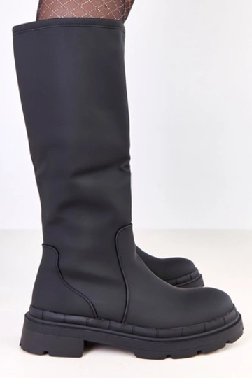 Schwarze Damenstiefel aus...