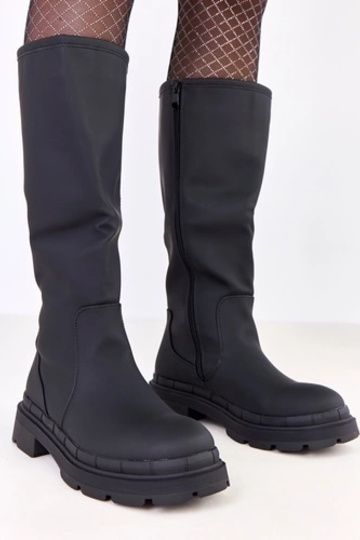 Schwarze Damenstiefel aus... 2