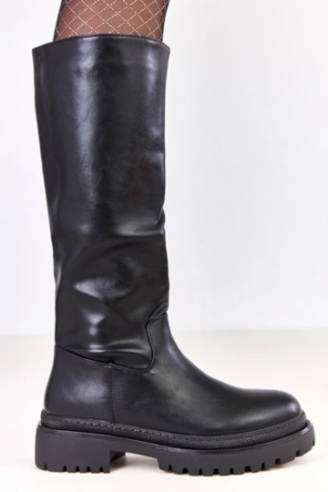 Schwarze Damenstiefel aus... 2