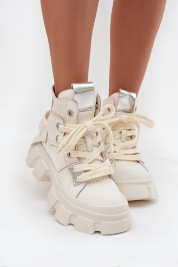 Haut sich Zuarm laufen Sportlicher Stil Stiefel GOE SS2N4055 Zueiße Farbe