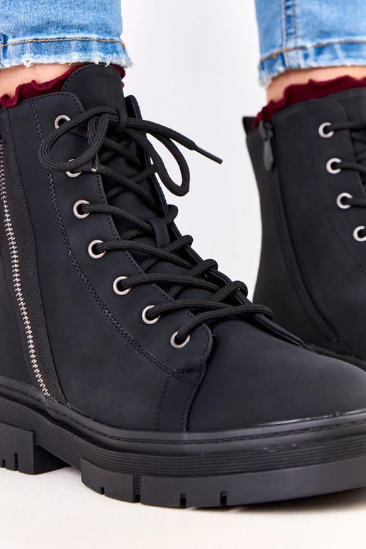 Schwarze Arbeitsschuhe für Frauen aus...