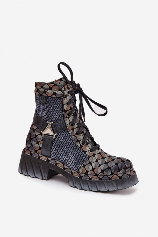 Haut Arbeitsstiefeletten Feminin Es mussciejka 07072-03 Verschiedene Farben