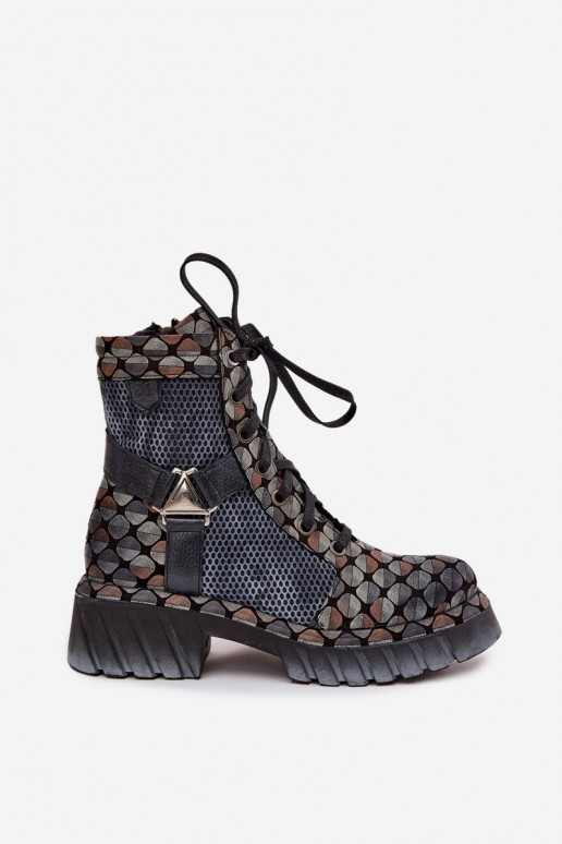 Haut Arbeitsstiefeletten Feminin Es mussciejka 07072-03 Verschiedene Farben