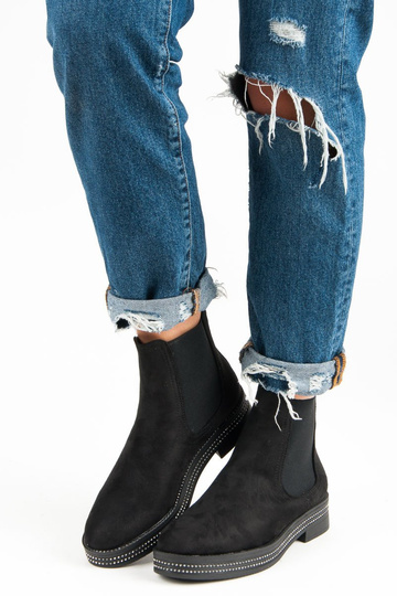 schZuarze Farbe Damenstiefel
