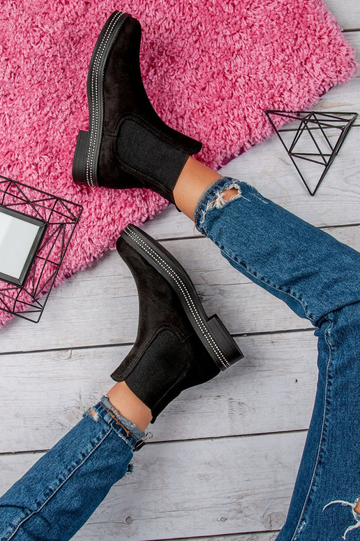 schZuarze Farbe Damenstiefel