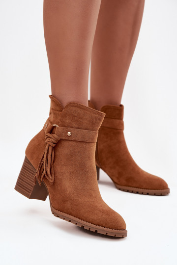 Damenstiefel mit Fransen braune Farbe Rosabella 2