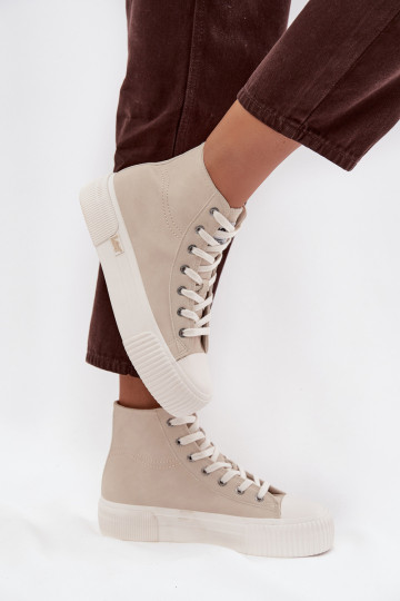 Freizeitschuhe mit Plattform LEE 50253002.35E ISLA INOMEN MID sandfarbene Farbe