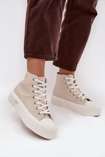 Freizeitschuhe mit einer Plattform LEE 50253002.35E ISLA INOMEN MID Beige 2