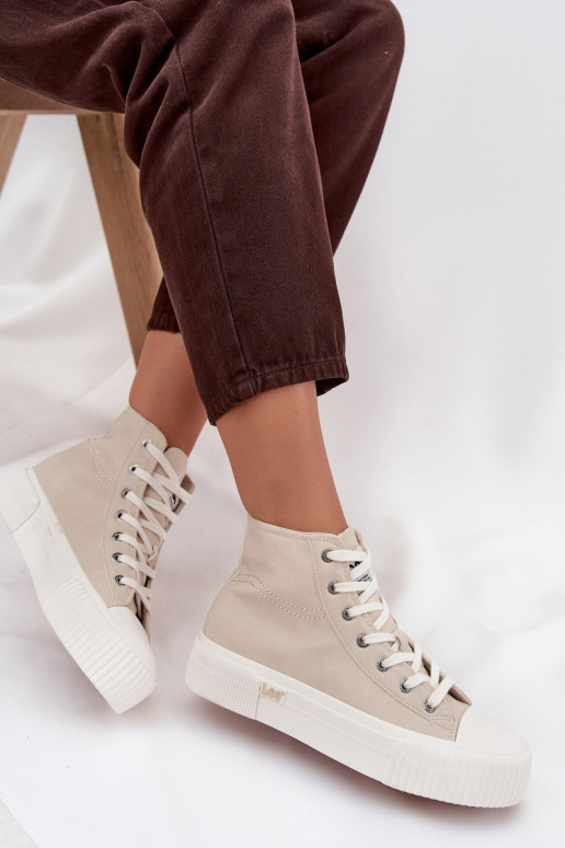 Freizeitschuhe mit einer Plattform LEE 50253002.35E ISLA INOMEN MID Beige