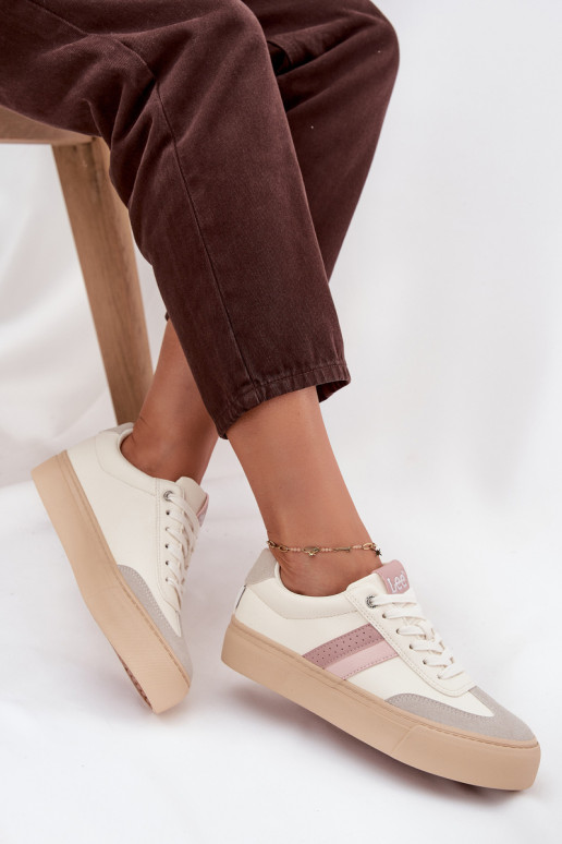 Sneakers Stilvollllschuhe Feminin LEE AILANI INOMEN LOIN 50253004.02A Zgaszona Biel Sneakers Stilvollllschuhe Feminin LEE AILANI INOMEN LOIN 50253004.02A Zgaszona Biel