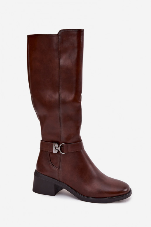 sich Zuarm laufen Damenstiefel Klocke mit Riemen Sergio Leone KZ25826 braune Farbe sich Zuarm laufen Damenstiefel Klocke mit Riemen Sergio Leone KZ25826 braune Farbe