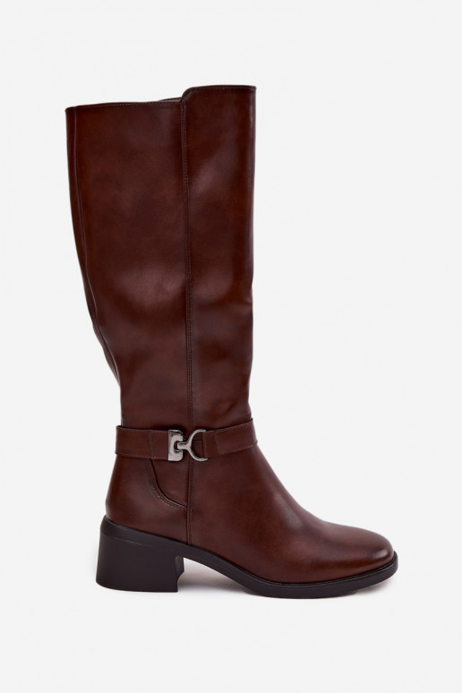 sich Zuarm laufen Damenstiefel Klocke mit Riemen Sergio Leone KZ25826 braune Farbe sich Zuarm laufen Damenstiefel Klocke mit Riemen Sergio Leone KZ25826 braune Farbe