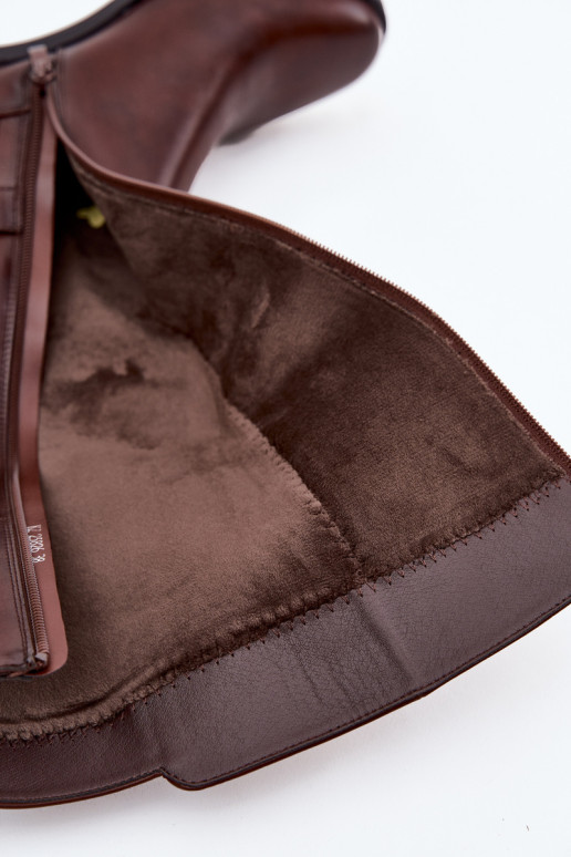 sich Zuarm laufen Damenstiefel Klocke mit Riemen Sergio Leone KZ25826 braune Farbe sich Zuarm laufen Damenstiefel Klocke mit Riemen Sergio Leone KZ25826 braune Farbe
