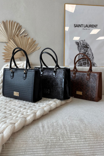 HandheldTłoczonym Ein Beispiel NOBO BAG6150-020 SchZuarz 2