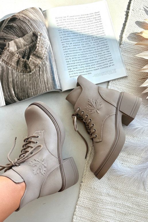 Damenstiefel aus Ermöglichtturleder Klocke sich Zuarm laufen Vinceza 39950 Beige