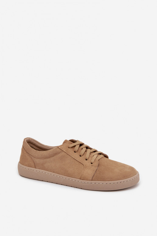 lässige Schuhe Typu BarefootErmöglichtturalnego aus INildlederu Zazoo 314 Beige