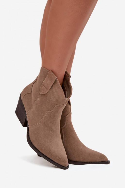 Ein überzeugendes Stilvollll Stiefel im CoZuboy-Stil FemininErmöglichtturalnego aus INildlederu Beige Beretta