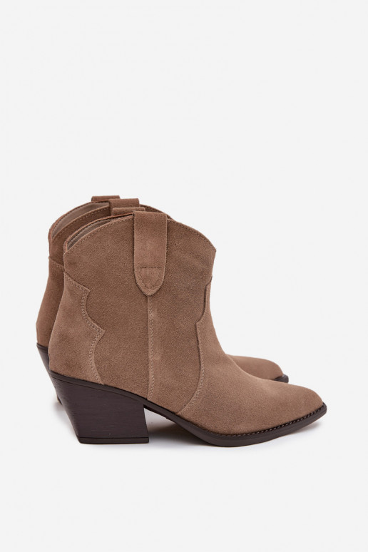 Ein überzeugendes Stilvollll Stiefel im CoZuboy-Stil FemininErmöglichtturalnego aus INildlederu Beige Beretta