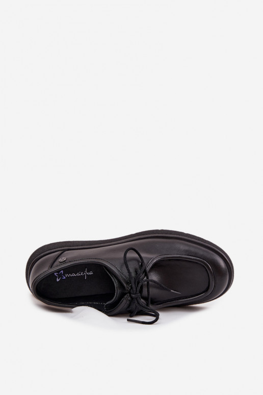 Haut Schuhe Feminin Es mussciejka K7189-01 schZuarze Farbe