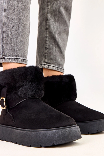 Schwarze Schneestiefel mit... 2