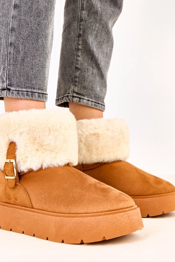 Braune Schneestiefel mit... 2