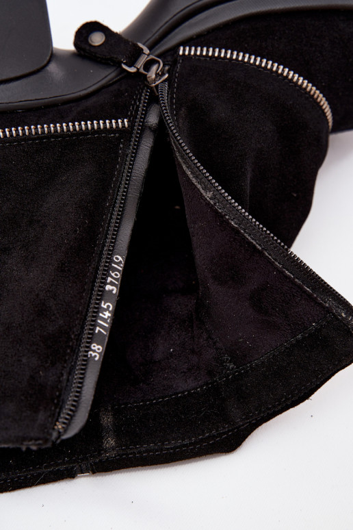 Haut DamenstiefelINyZuiniętą CholeZuką Es mussciejka 07145-01 schZuarze Farbe