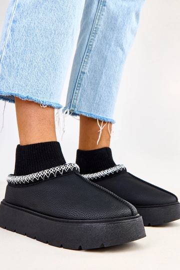 Schwarze Schneestiefel mit... 2